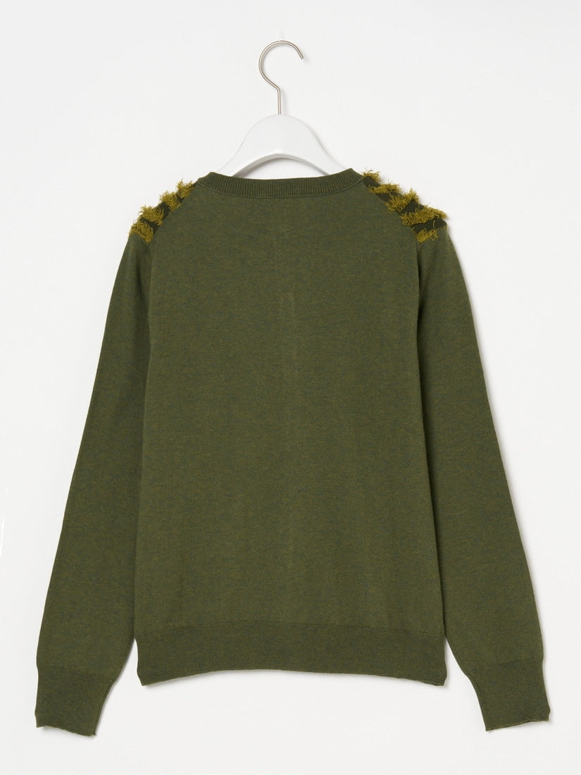 ANTIPAST カーディガン ANTIPAST Embroidered Knit Cardigan – kyo journal