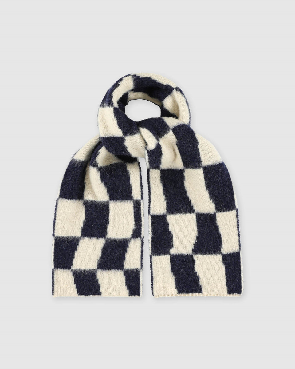 HOWLIN' Mini Checkerboard Scarf Forest/Navy – kyo journal