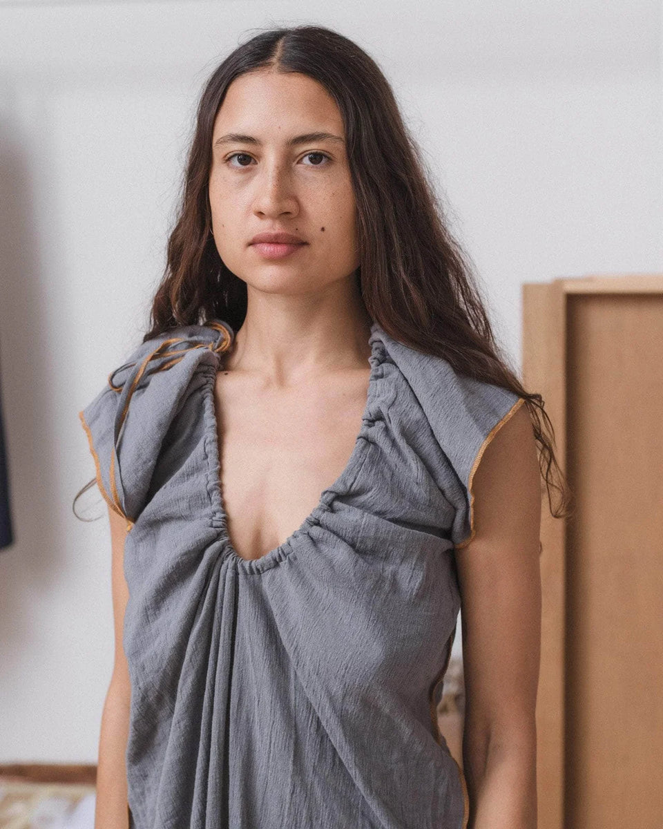 baserange Max Dress Crinkle Linen ワンピース Baserange Max dress - Crinkle Linen – kyo journal