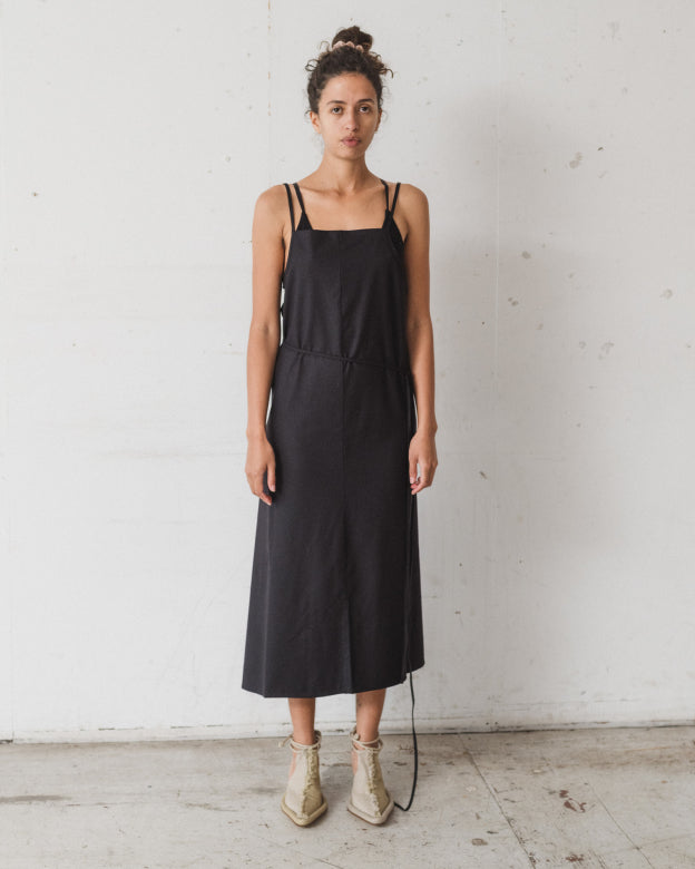 Baserange エプロンワンピース YUMI APRON DRESS Baserange ベースレンジ シルク ユミ エプロンドレス エプロン