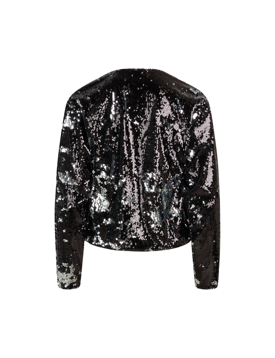 Black sequin 2024 jacket asda