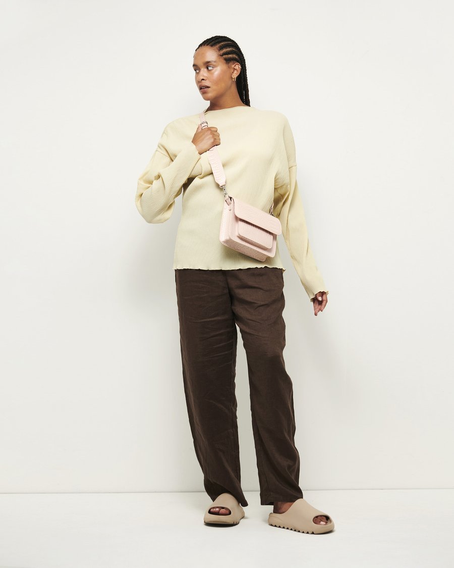 HVISK CAYMAN POCKET CROCO SEPIA ROSE GREENER PASTURES kyo journal