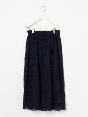 ANTIPAST ORGANDY EMBOIDERED SKIRT