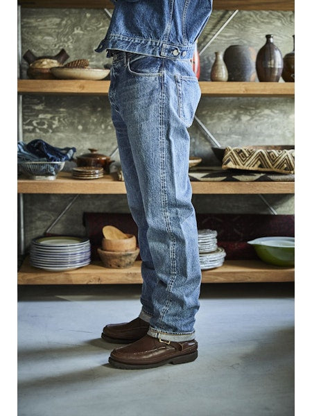 orSlow | 105 standard fit jeans 2 year wash