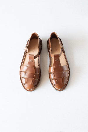 STEVE MONO Artisanal sandals 10/01 chocolate