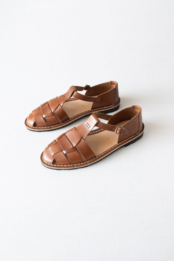STEVE MONO Artisanal sandals 10/01 chocolate