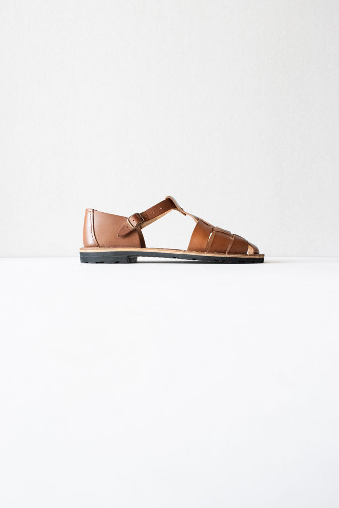 STEVE MONO Artisanal sandals 10/01 chocolate