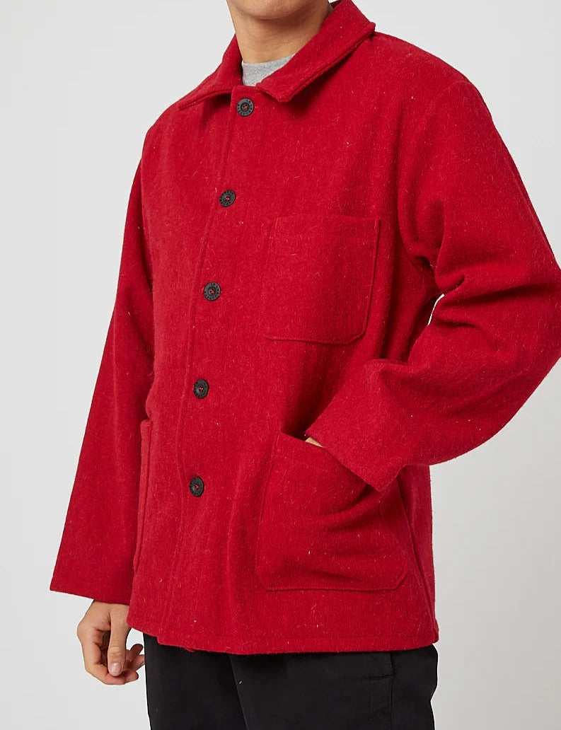 Le Laboureur Wool Work Jacket (Safran/Red)