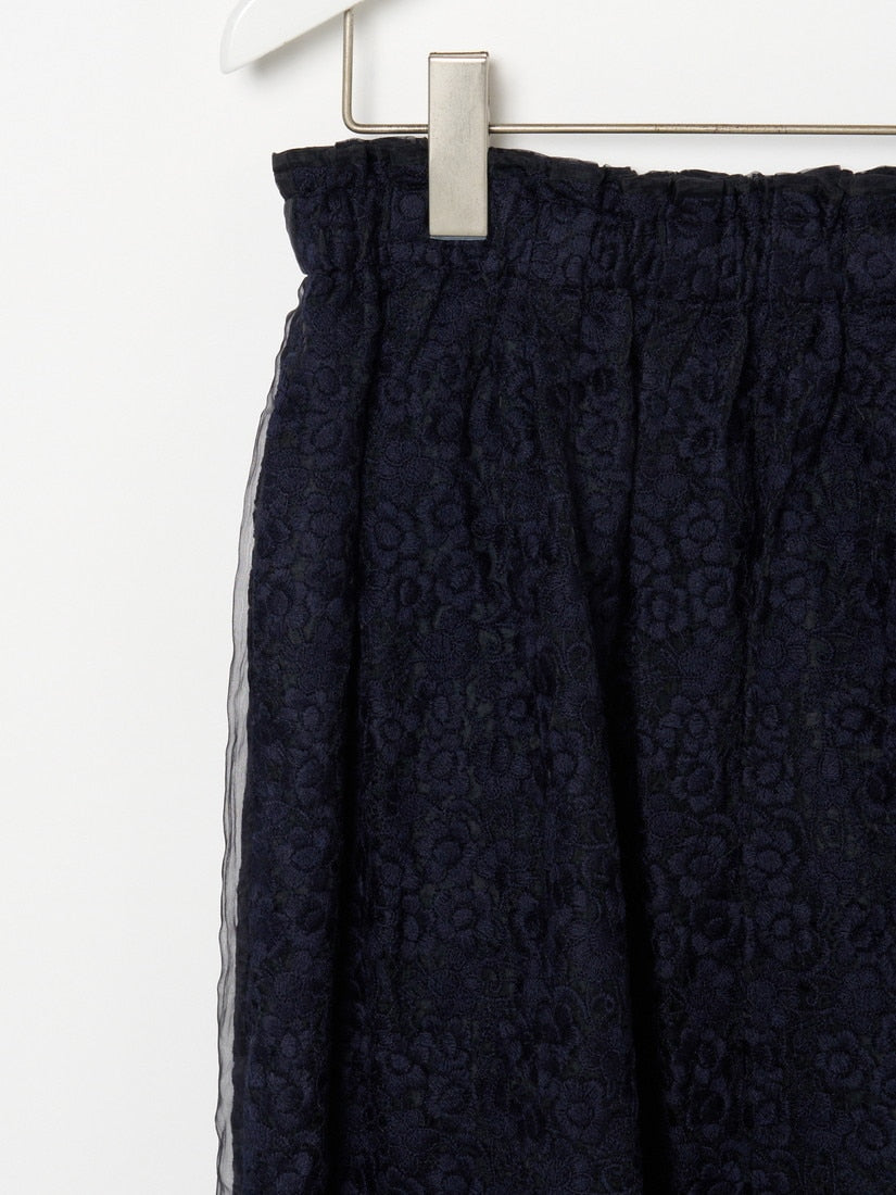 ANTIPAST ORGANDY EMBOIDERED SKIRT