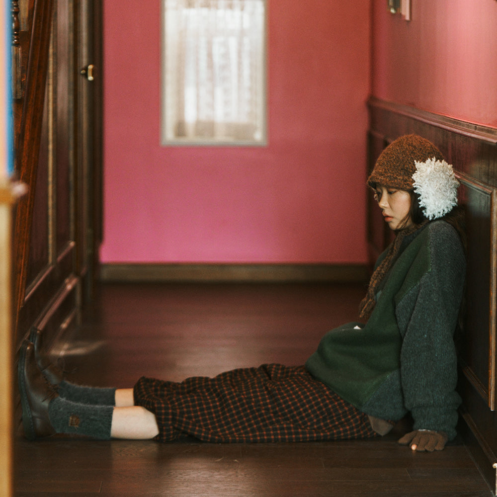 Misu à Barbe POSY STRING HAT BROWN