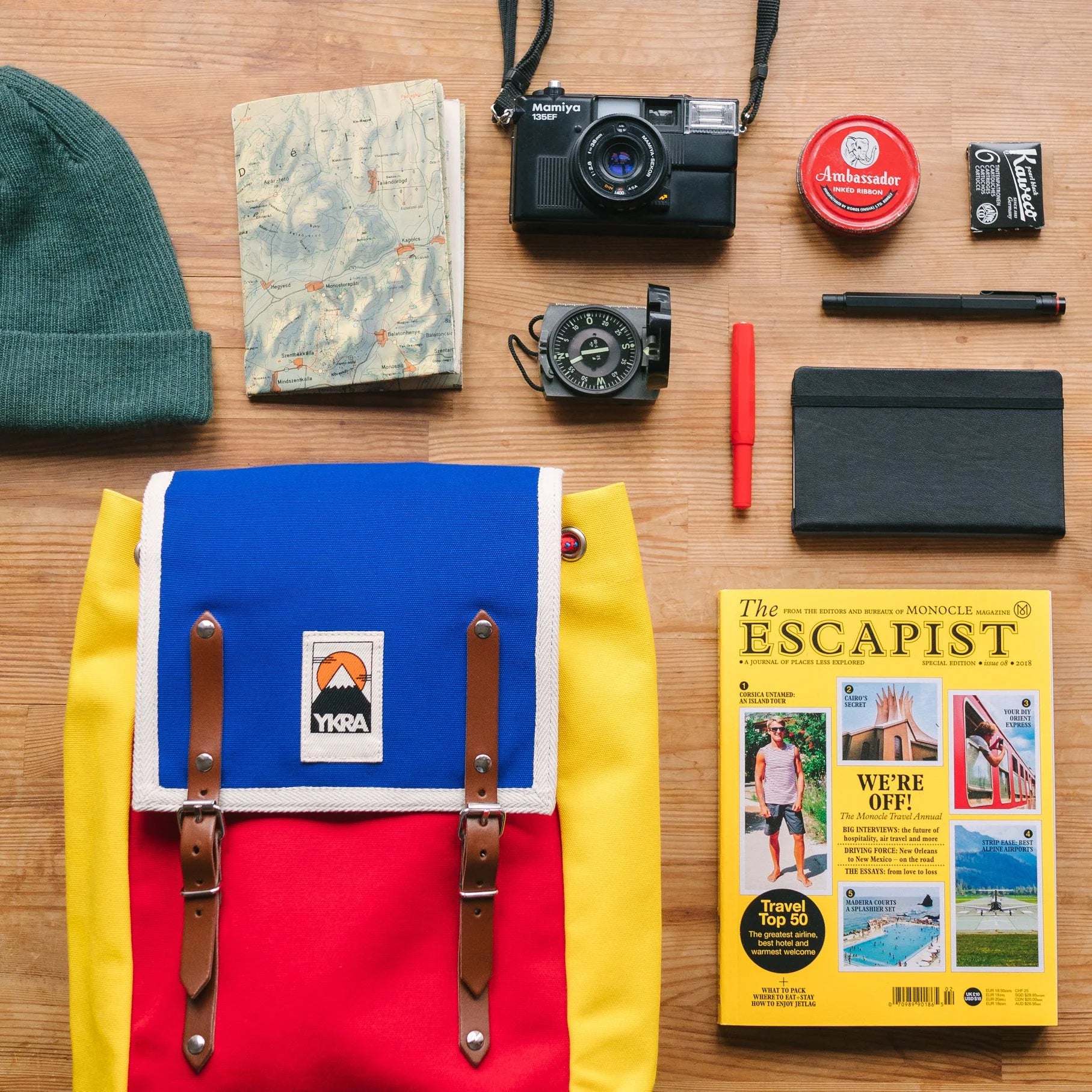 YKRA MATRA MINI LS BLUE RED YELLOW kyo journal