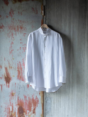 TOKIARI 'TOBARI' DOUBLE BUTTON COLLAR GATHERED SHIRT