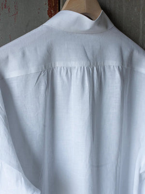 TOKIARI 'TOBARI' DOUBLE BUTTON COLLAR GATHERED SHIRT