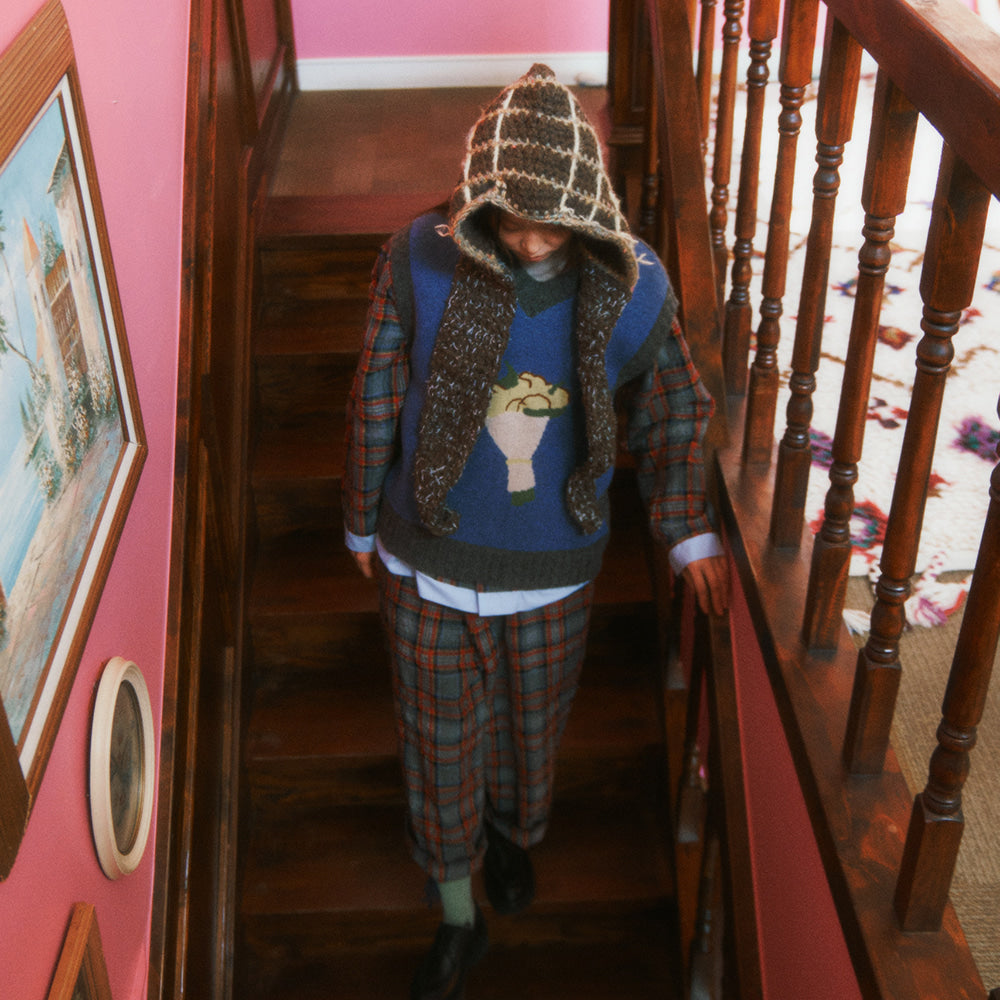 MISU À BARBE BOUQUET VEST GREY KRW