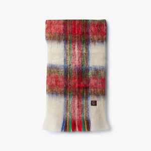 Mantas Ezcaray Tartan Mohair and Wool-Blend Scarf