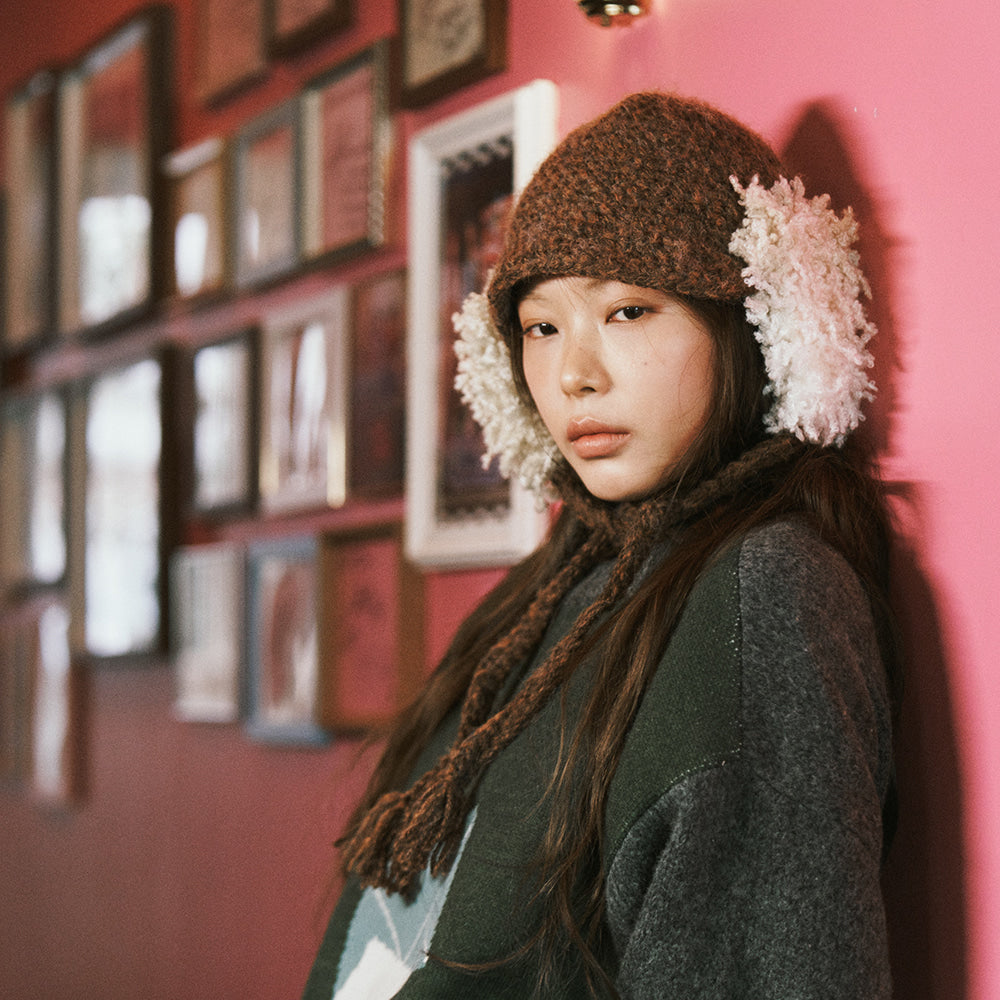 Misu à Barbe POSY STRING HAT BROWN