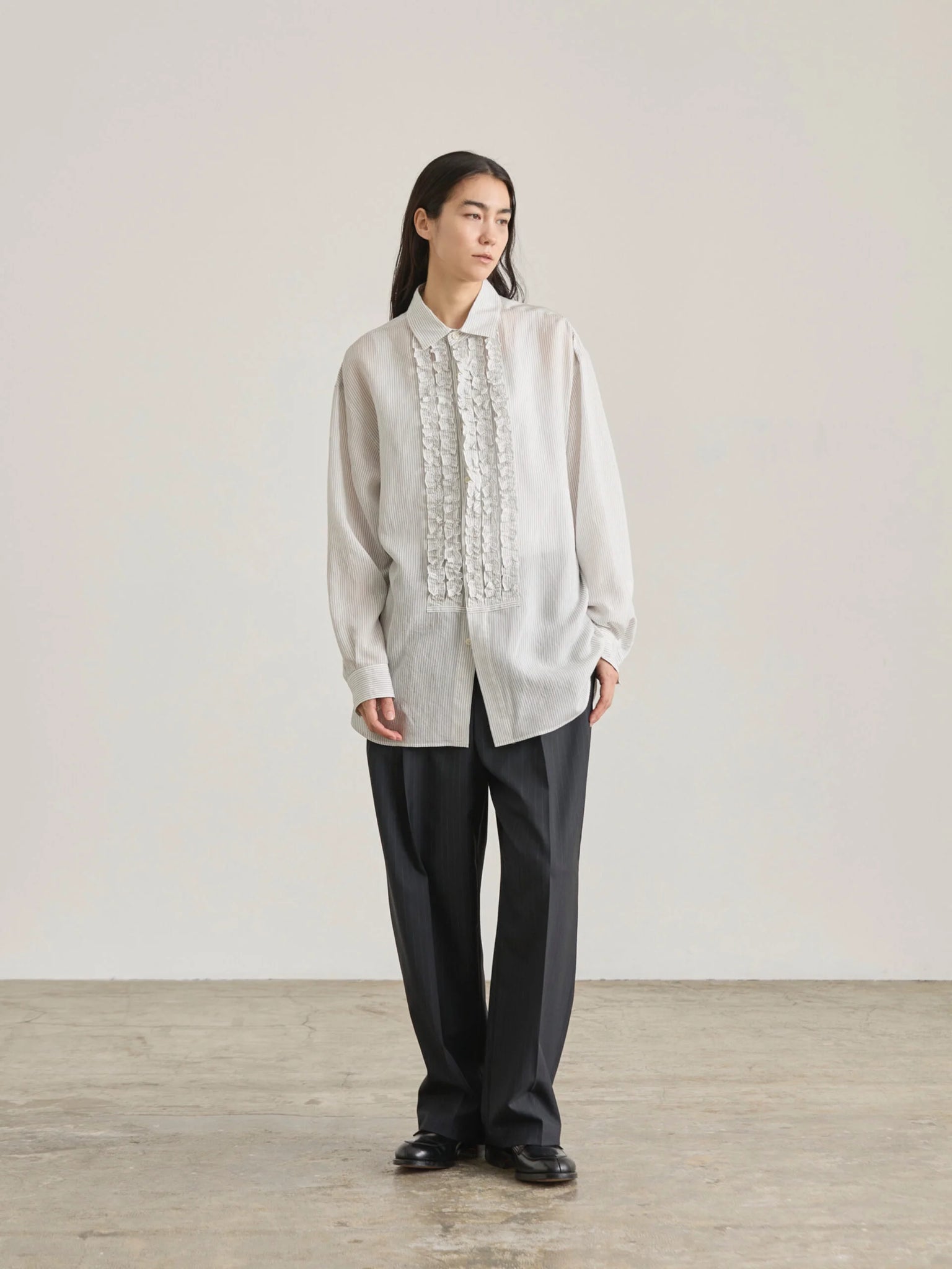 nicholson&nicholson DORIS SILK STRIPE SHIRTS