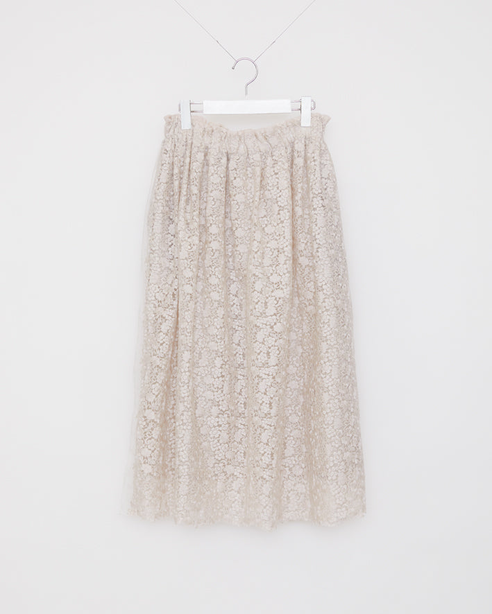 ANTIPAST ORGANDY EMBOIDERED SKIRT