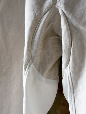 TOKIARI 'JAN' THREE-TUCK CIRCULAR CROTCH WIDE PANTS