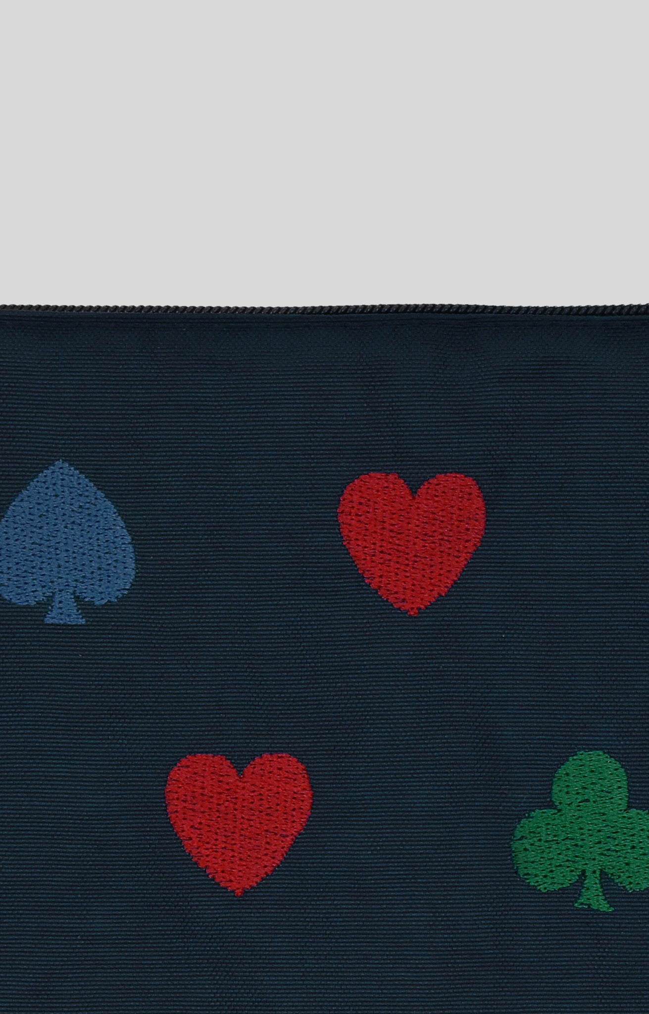 KITTY BUNNY PONY Alice Navy Embroidery Pouch