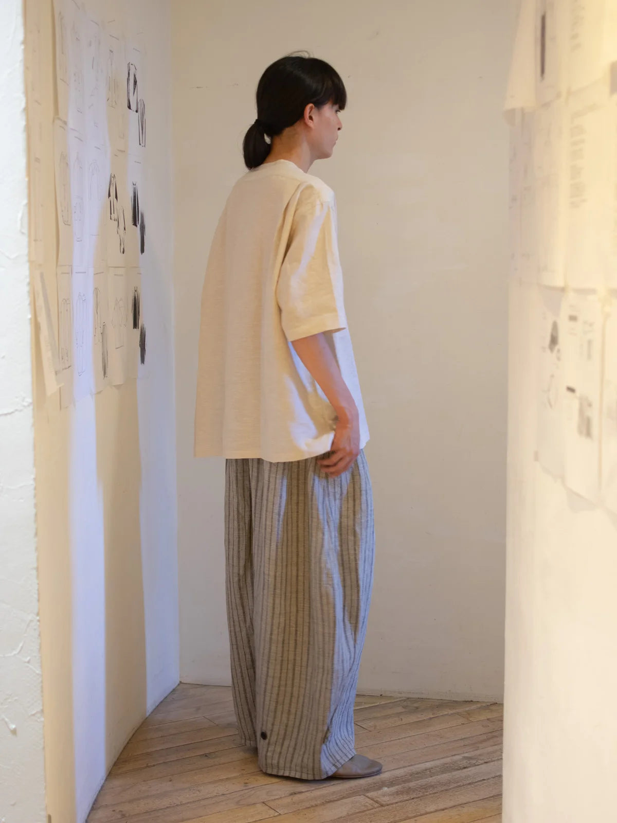 TOKIARI 'ZERO' CROSSLINE BACKSTITCH HAKAMA PANTS