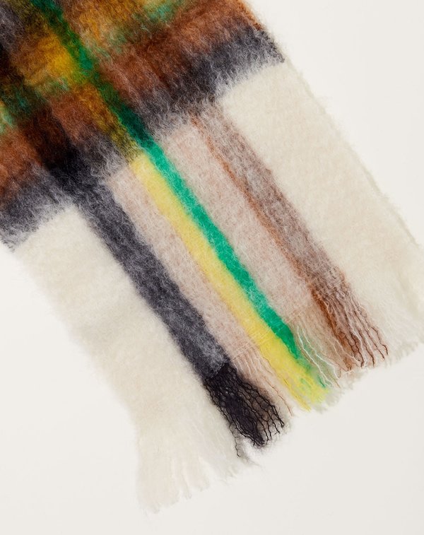 Mantas Ezcaray Tartan Mohair and Wool-Blend Scarf