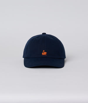 Merz b. Schwanen Swan logo Cap, organic cotton gabardine, low profile