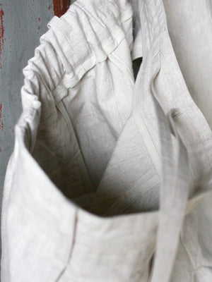 TOKIARI 'JAN' THREE-TUCK CIRCULAR CROTCH WIDE PANTS