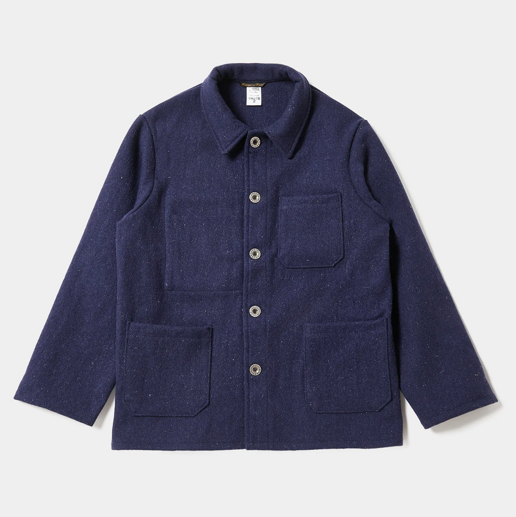 Le Laboureur Wool Work Jacket (Marine / Bleu Horizon)