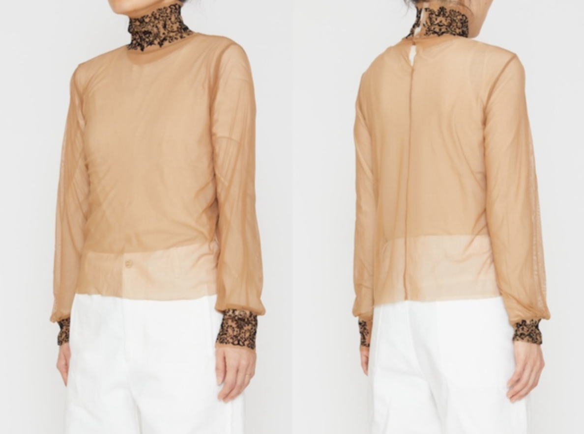 Antipast Mesh Shirt with Flock