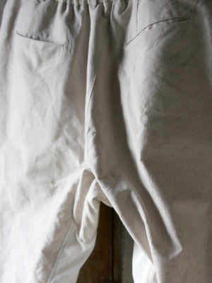 TOKIARI 'JAN' THREE-TUCK CIRCULAR CROTCH WIDE PANTS