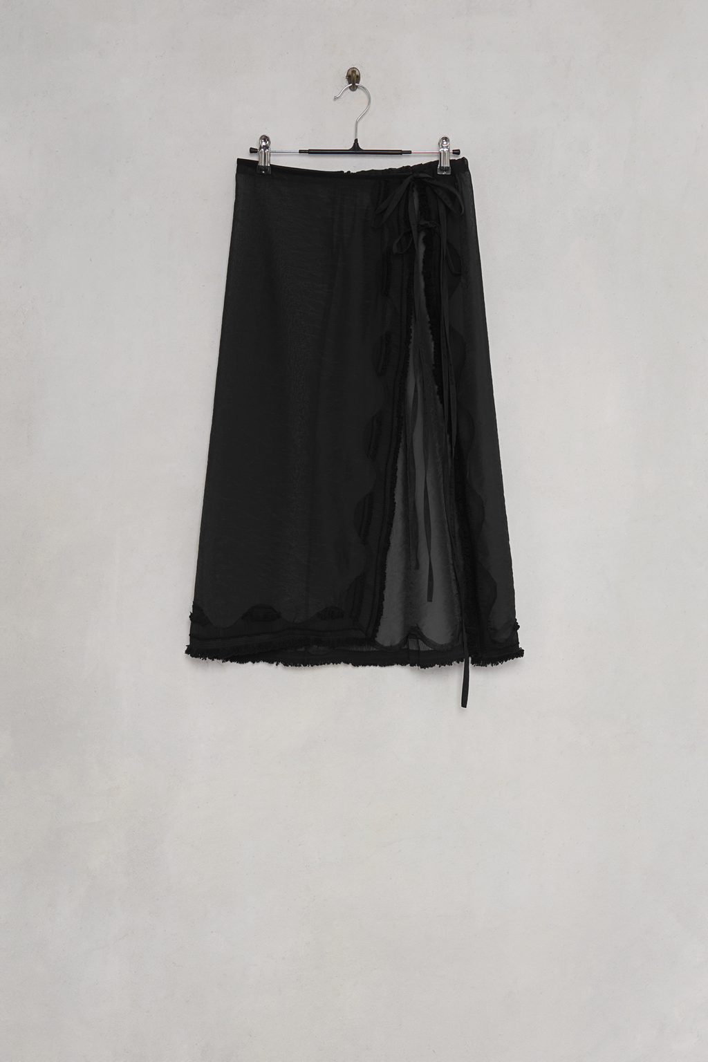THEILMA Rosa Fringe Overlay Skirt