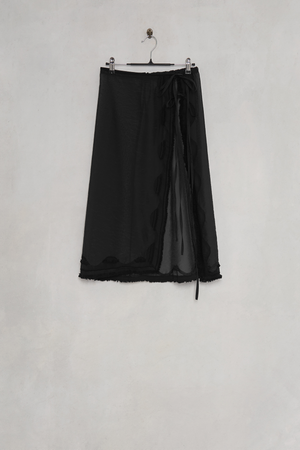 THEILMA Rosa Fringe Overlay Skirt