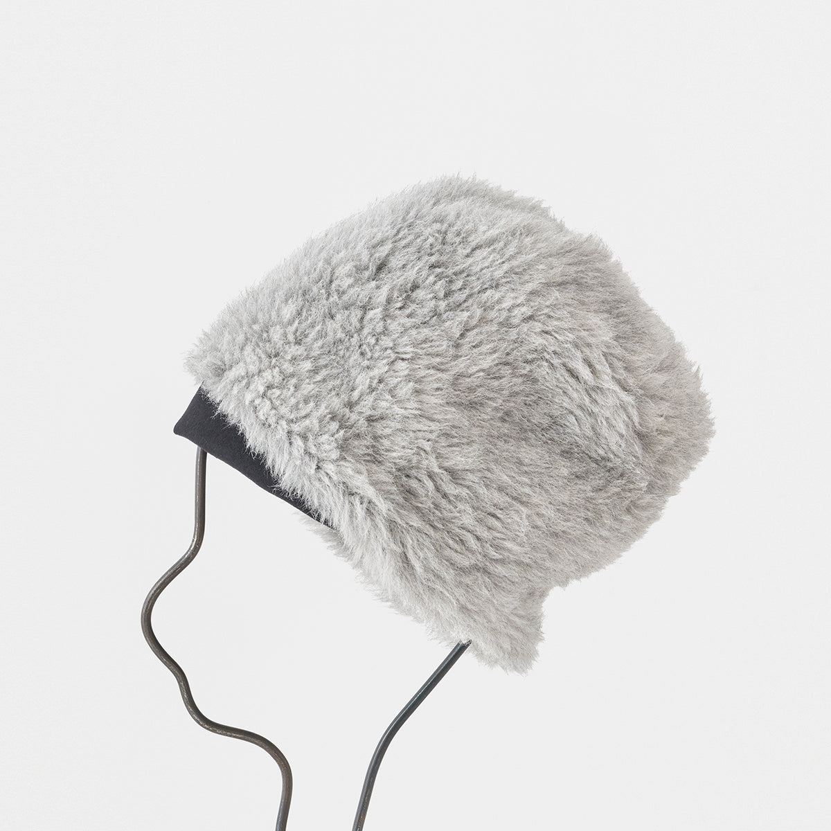 mature ha reversible beanie alpaca fur