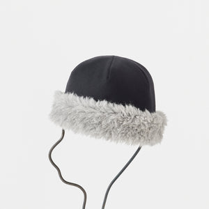 mature ha reversible beanie alpaca fur
