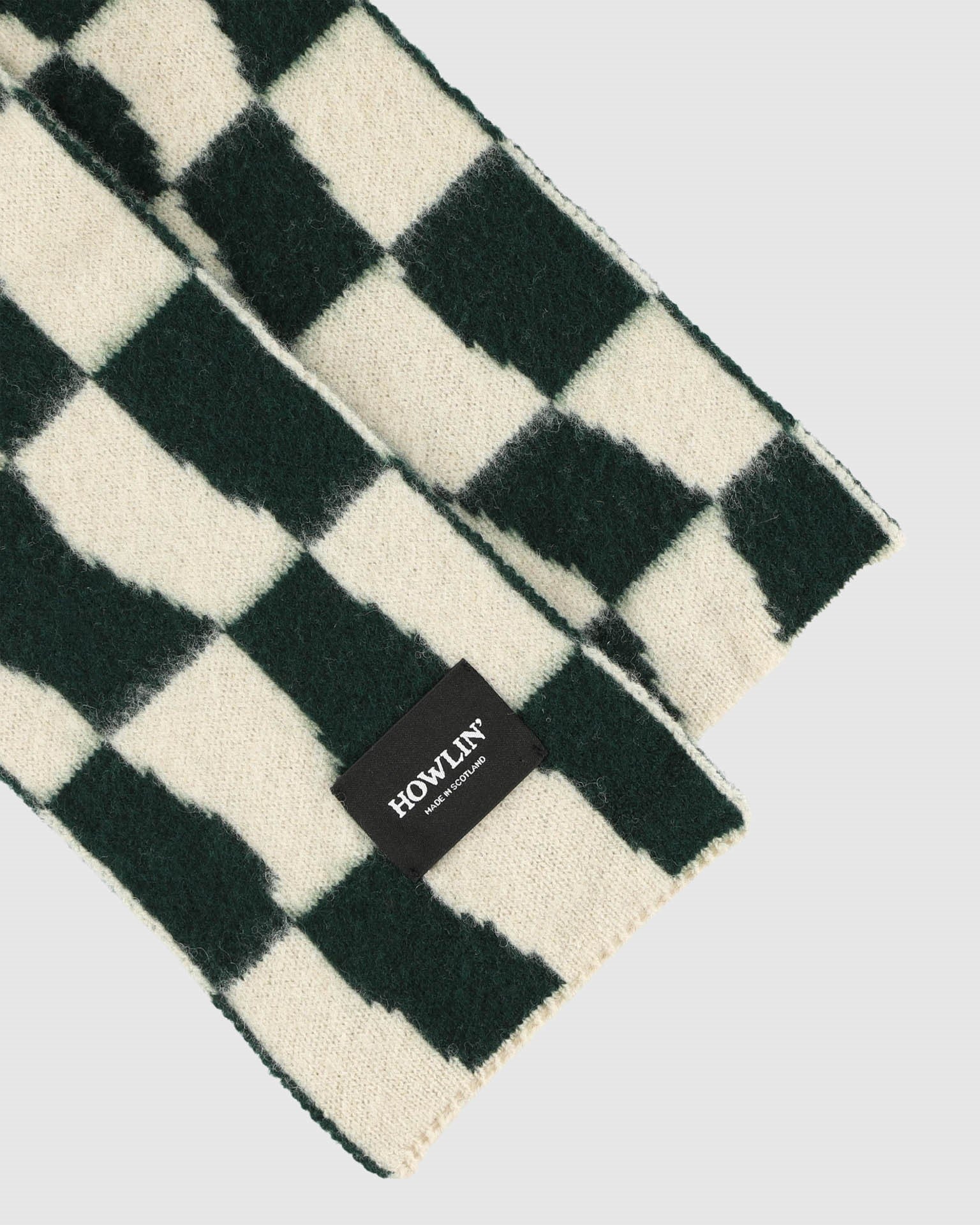 HOWLIN' Mini Checkerboard Scarf - Forest/Navy