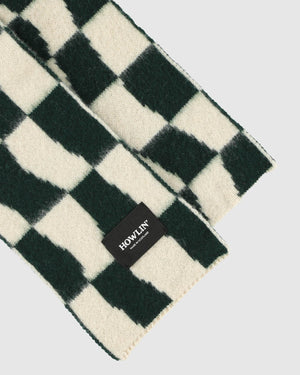 HOWLIN' Mini Checkerboard Scarf - Forest/Navy
