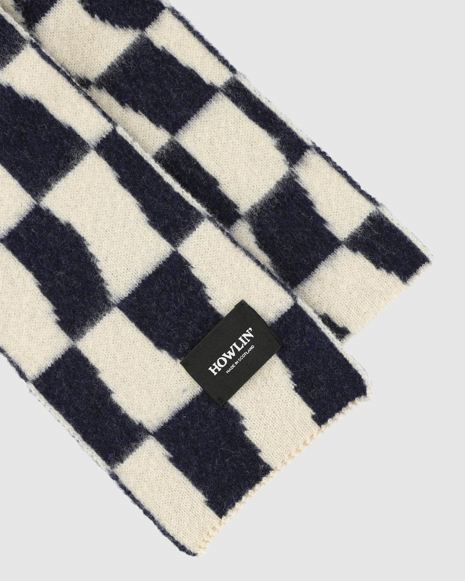 HOWLIN' Mini Checkerboard Scarf - Forest/Navy