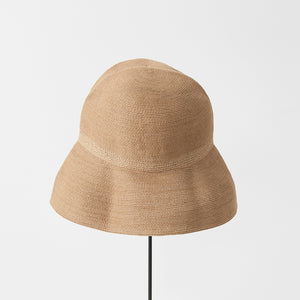 Mature Ha WP paper braid hat switch wide Mix Brown