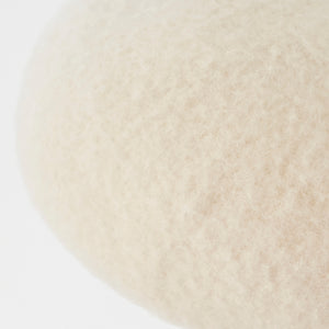 mature ha Beret cashmere white