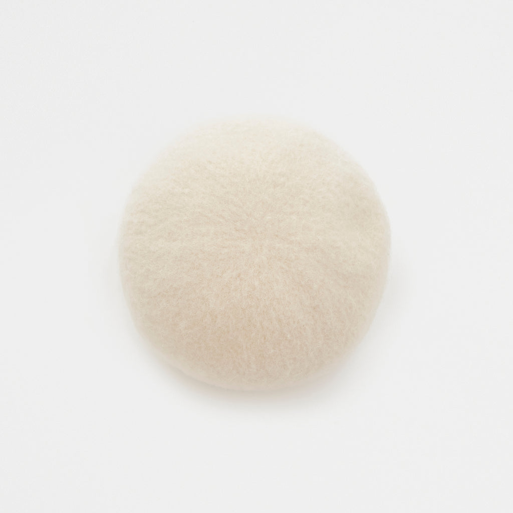 mature ha Beret cashmere white