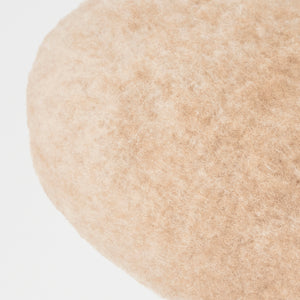mature ha Beret camel natural