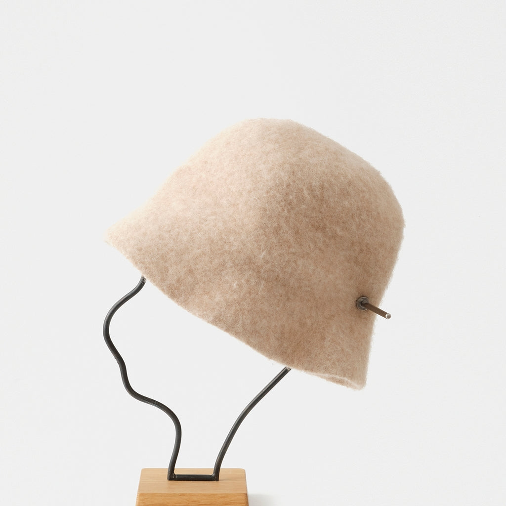 mature ha bell hat stainless steel stick camel natural