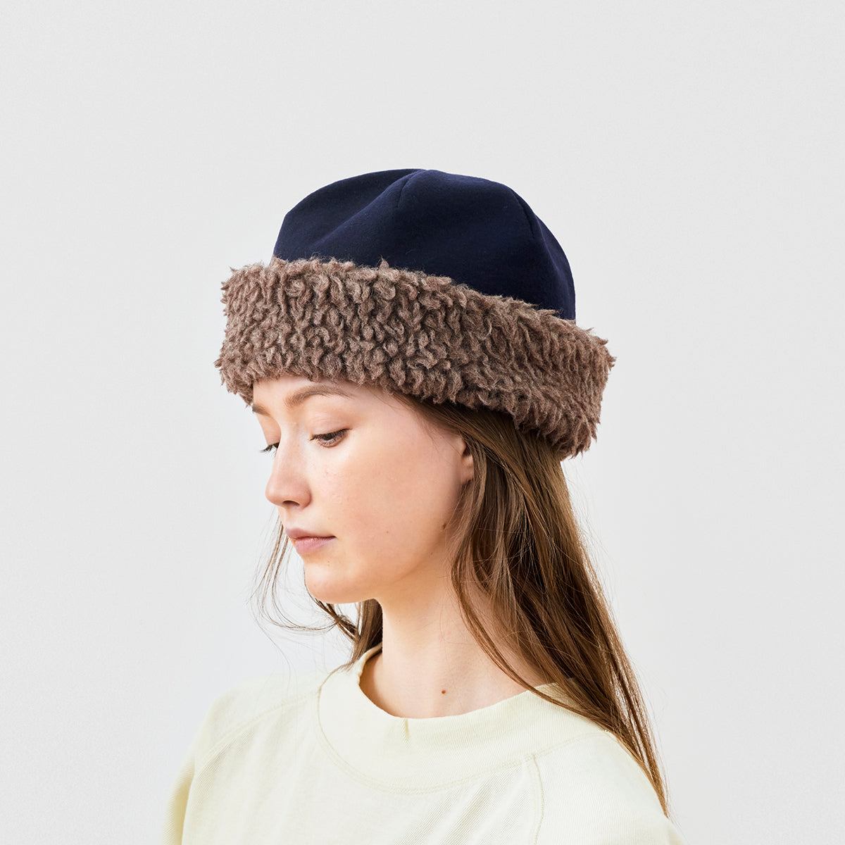 mature ha reversible beanie - boa