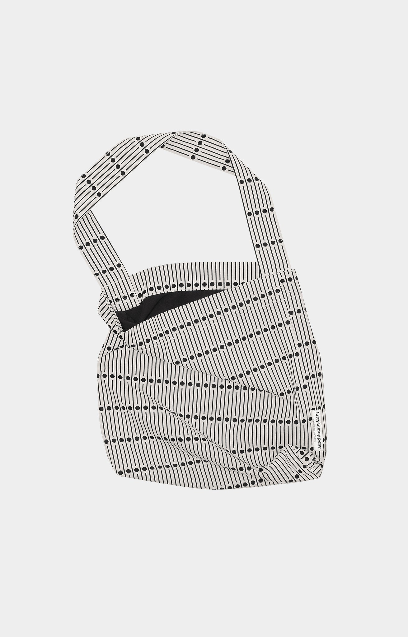 KITTY BUNNY PONY Miller Black Mini Hobo Bag