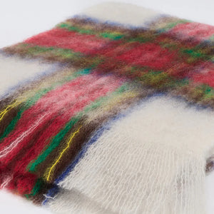 Mantas Ezcaray Tartan Mohair and Wool-Blend Scarf