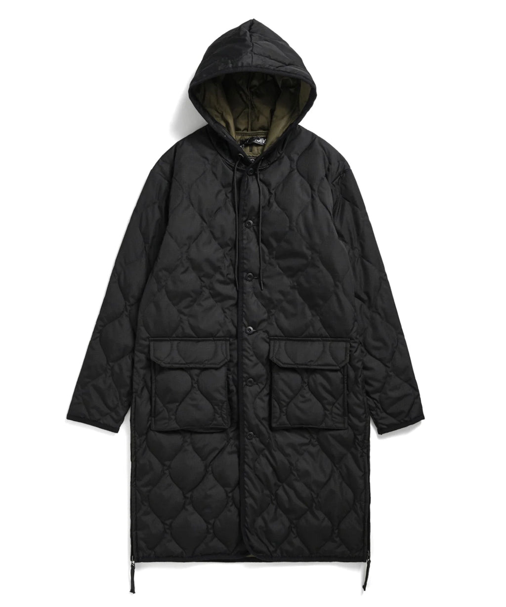 TAION HOODIE DOWN COAT BLACK