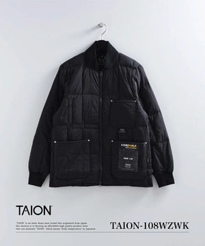 Taion Work Rib-Neck Double-Zip Down Jacket CORDURA