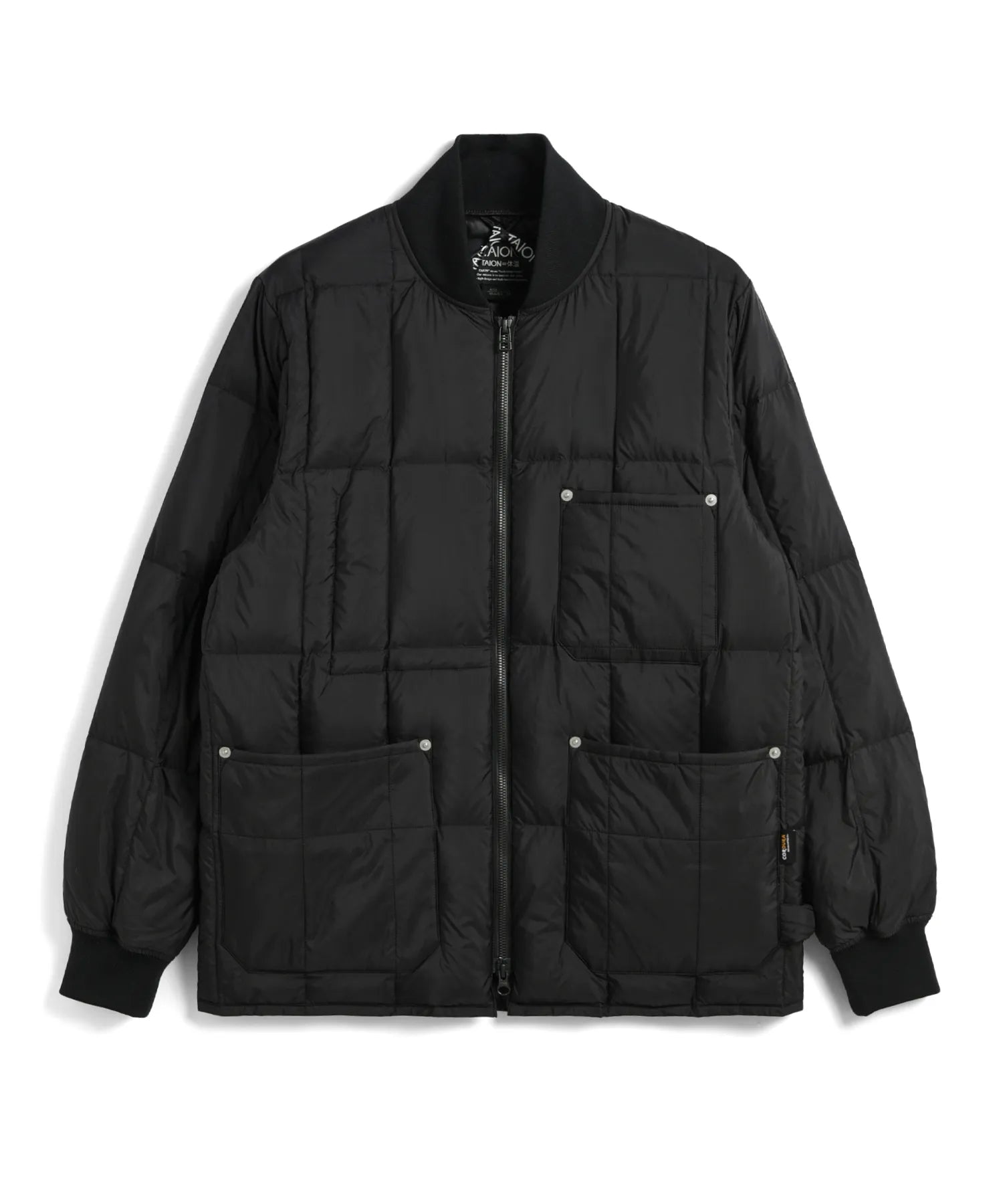 Taion Work Rib-Neck Double-Zip Down Jacket CORDURA