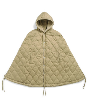 TAION DOWN CAPE (BEIGE/BLACK)